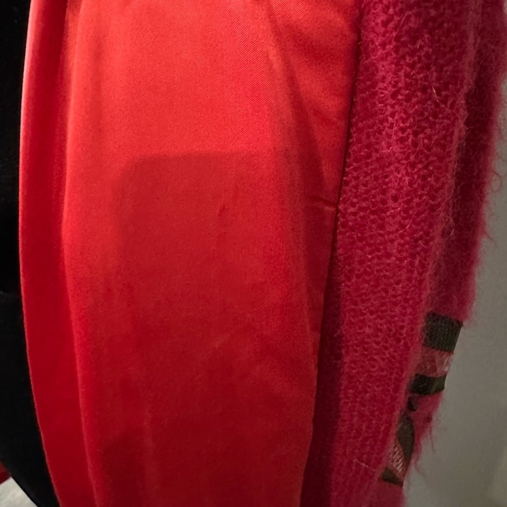 Vintage Ingrid Muhlhofer 1980 Mohair, Beaded, Floral Sweater,Size Medium. - Picture 7 of 16